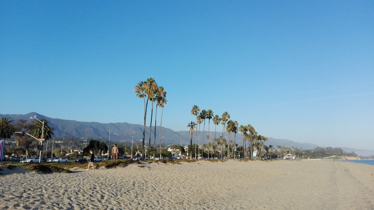 Santa Barbara. Strandpromenade von Santa Barbara in Kalifornien. Aufgenommen am 29.09.2017.