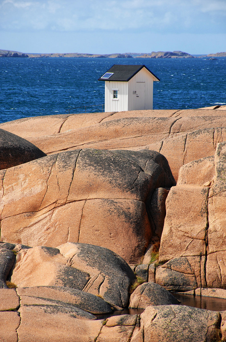 Schärenlandschaft im Naturschutzgebiet Stångehuvud westlich von Lysekil (Schweden). Aufnahme: 2. August 2017.