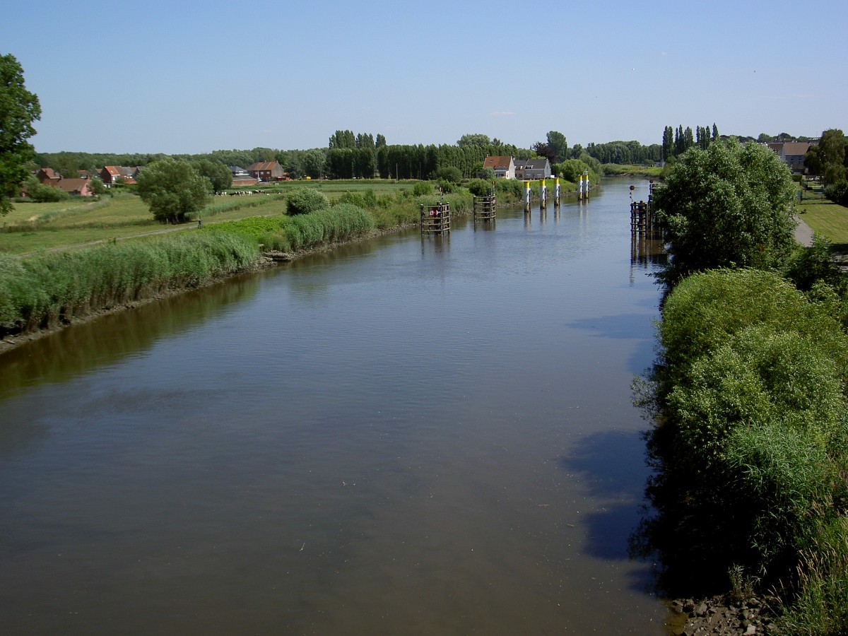 Schelde bei Melle, Ostflandern (03.07.2014)