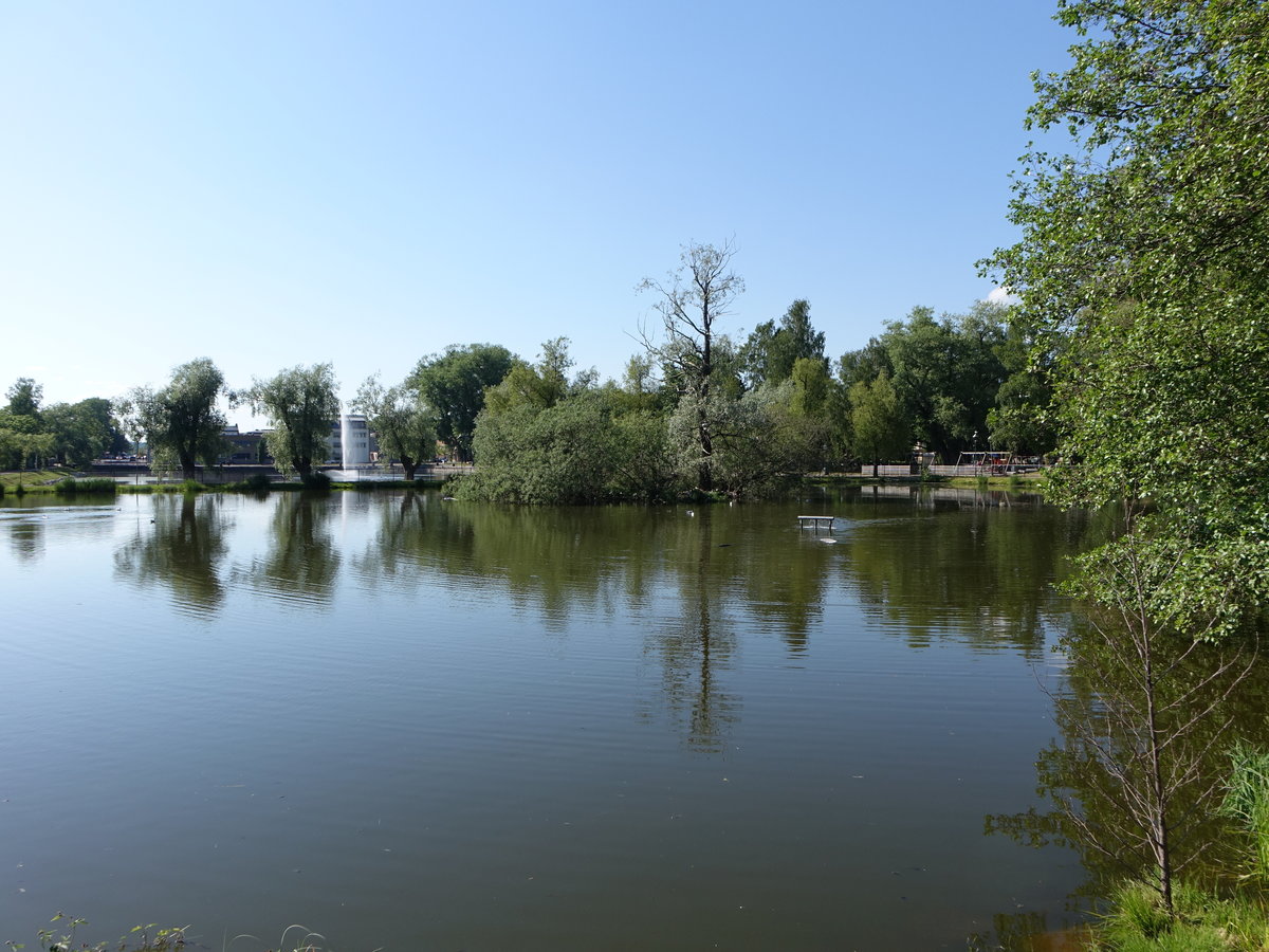 See im Stadtpark von Arvika, West-Värmland (30.05.2018)