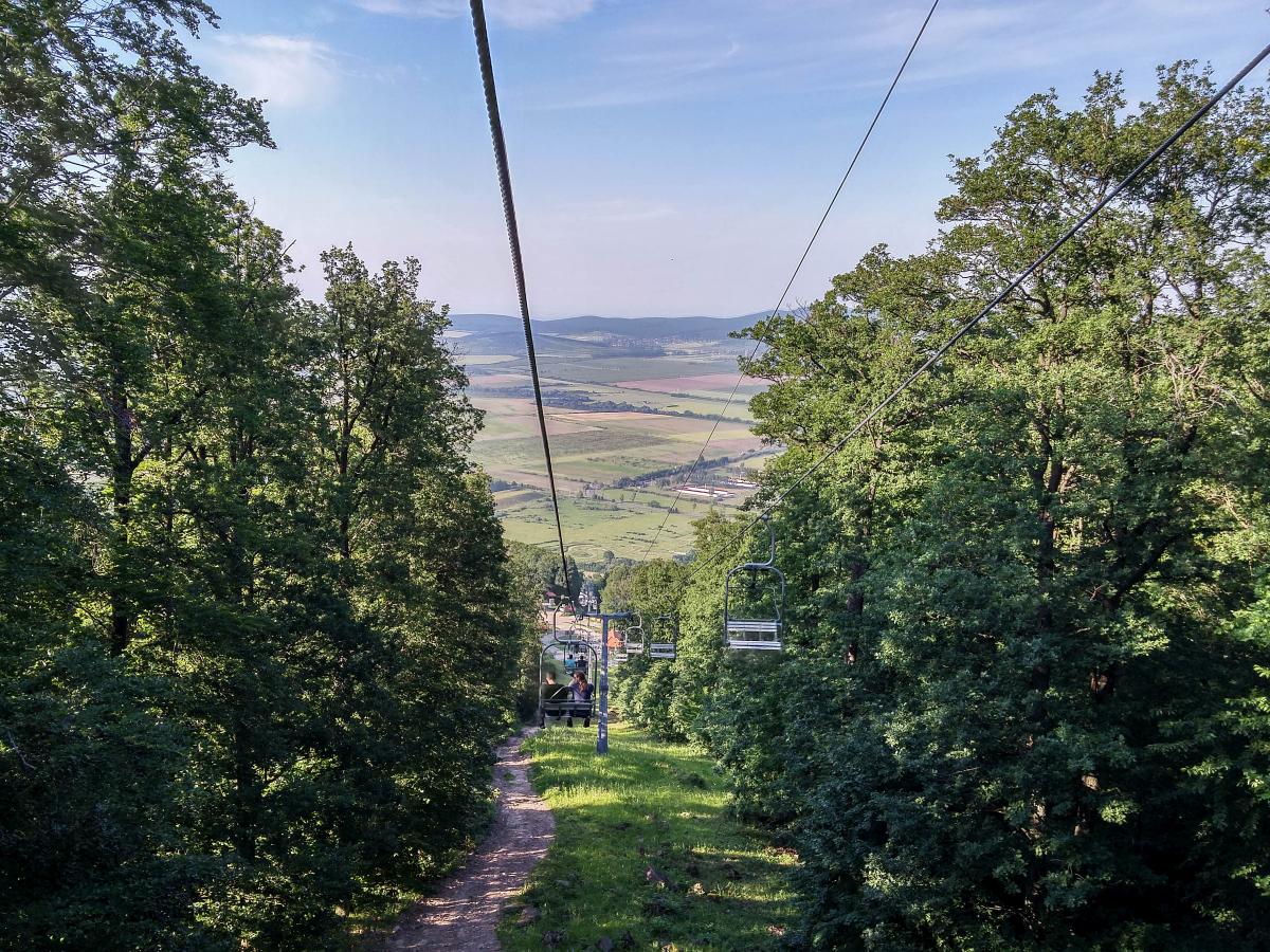 Seilbahn IM  Zempléni Kalandpark  in der Nähe von Sátoraljaújhely.