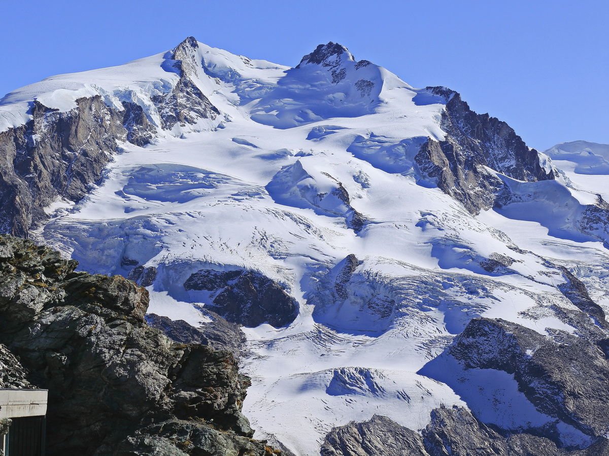 Sonne und Schnee auf dem Gornergrat am 14. Oktober 2019