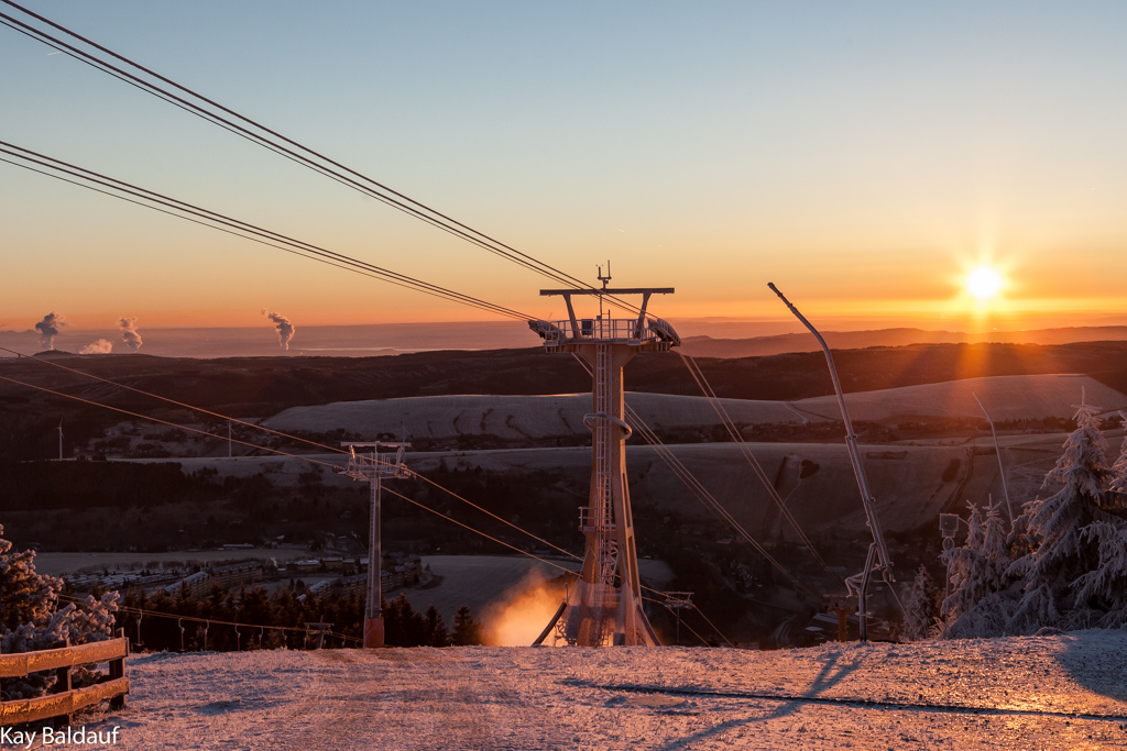 Sonnenaufgang auf dem Fichtelberg, 29.11.16