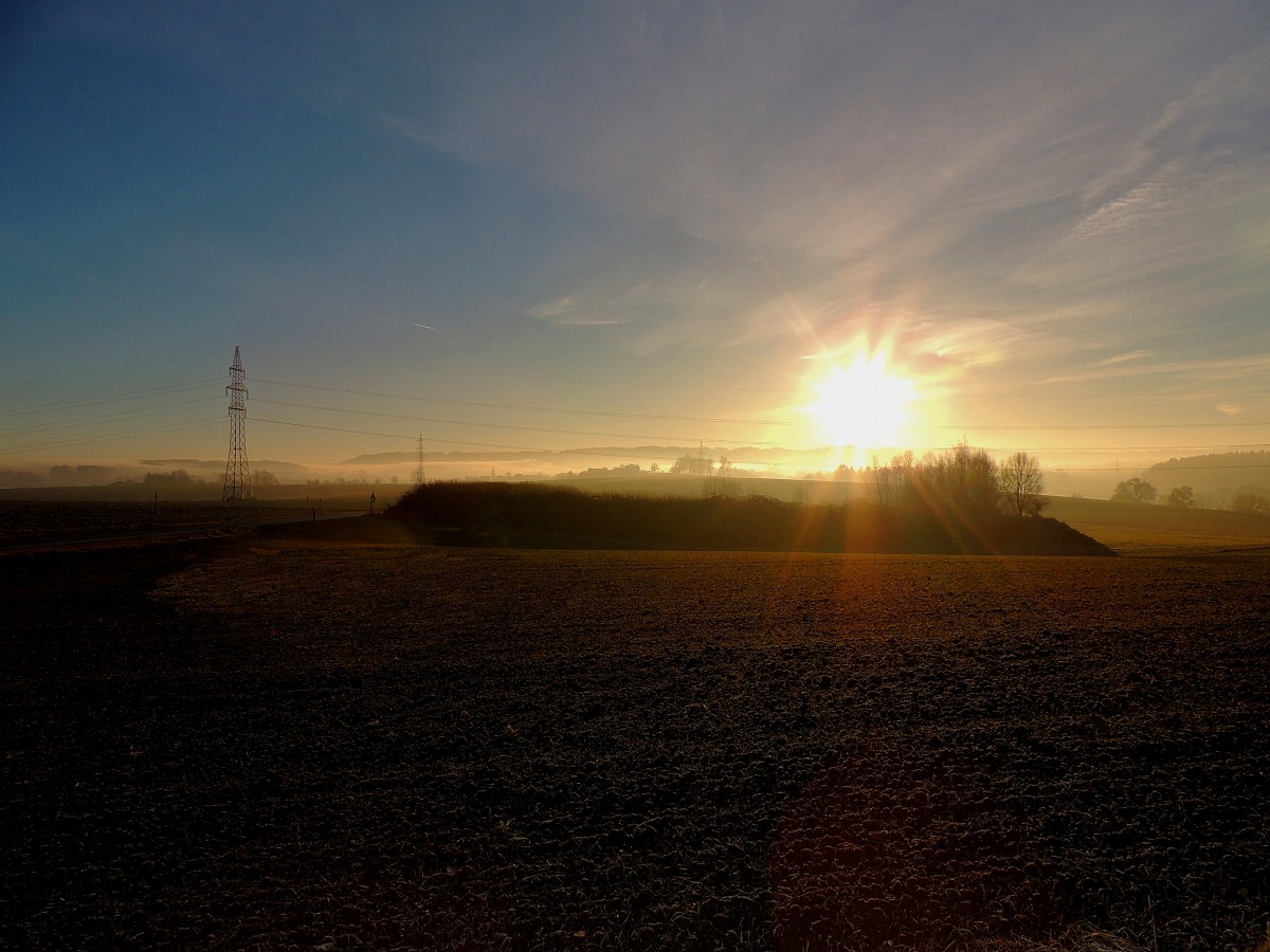 Sonnenaufgang bei Hohenzell; 140103