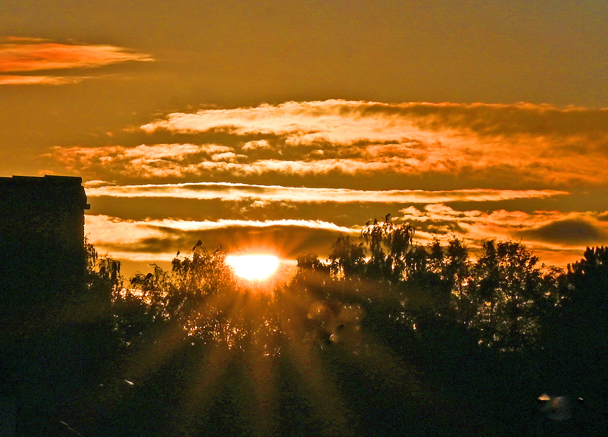 Sonnenaufgang bei Rheinbach - 26.10.2021