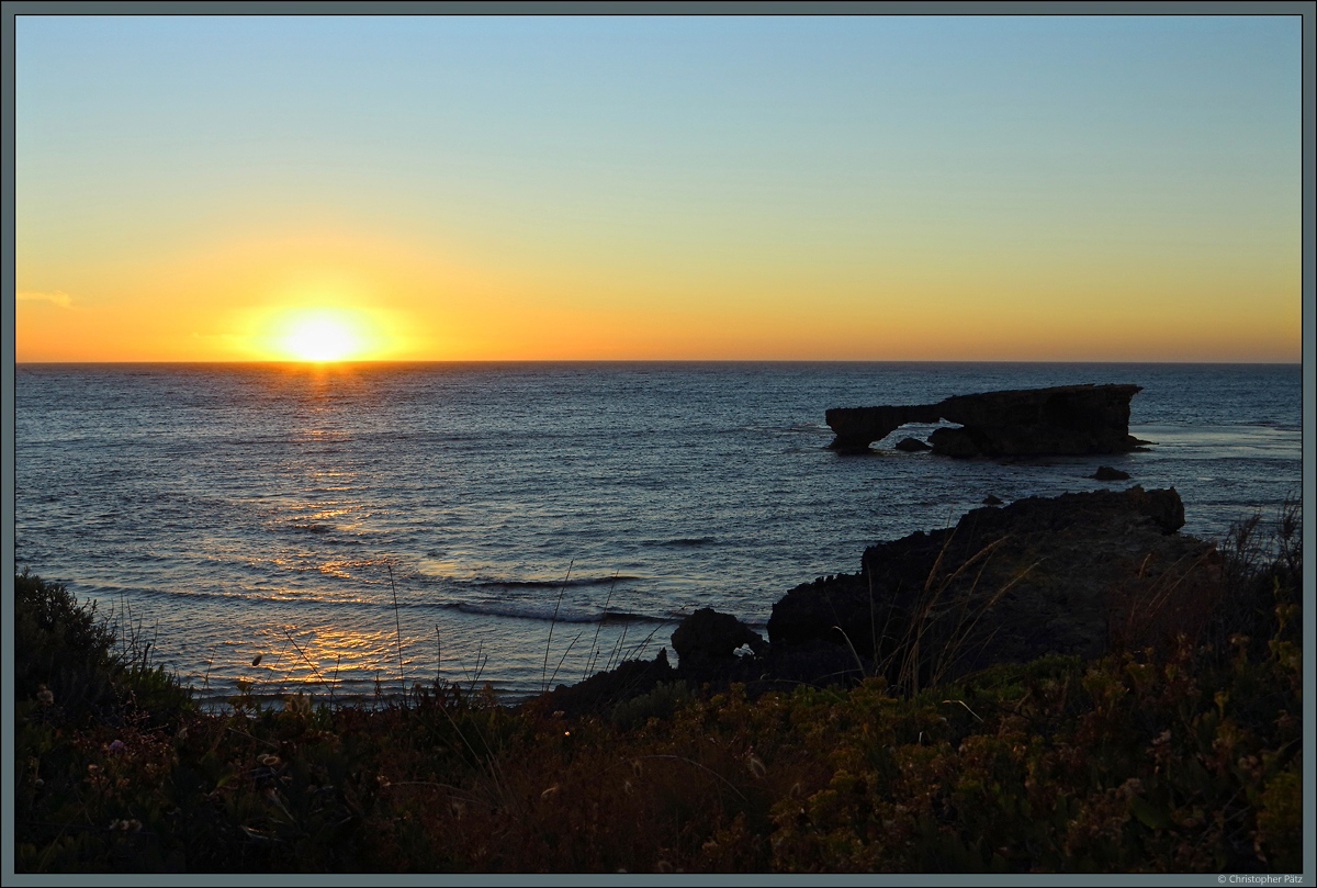 Sonnenuntergang am Cape Dombey in Robe. (06.01.2020)
