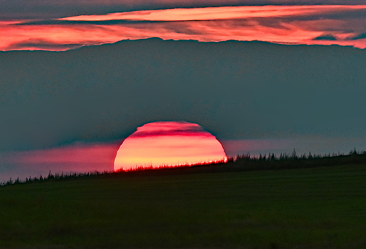 Sonnenuntergang bei Bad Münstereifel - 12.09.2021