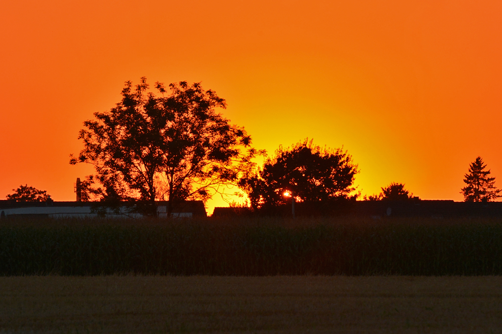 Sonnenuntergang bei Euskirchen - 16.08.2016