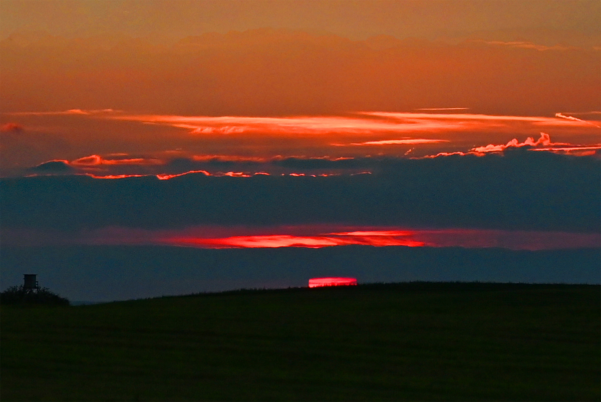 Sonnenuntergang, kurz vor  zappenduster  - 12.09.2021