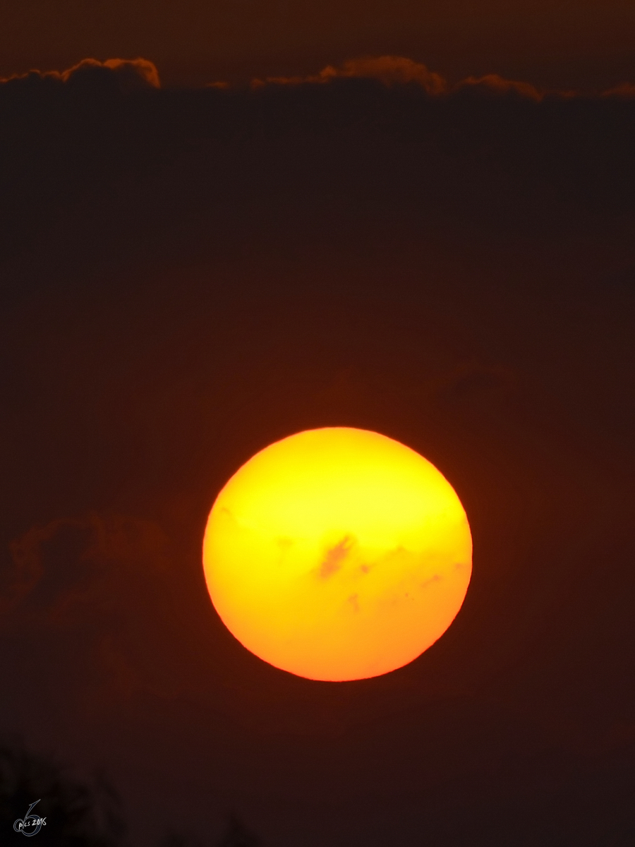 Sonnenuntergang über Bielefeld. (Mai 2012)