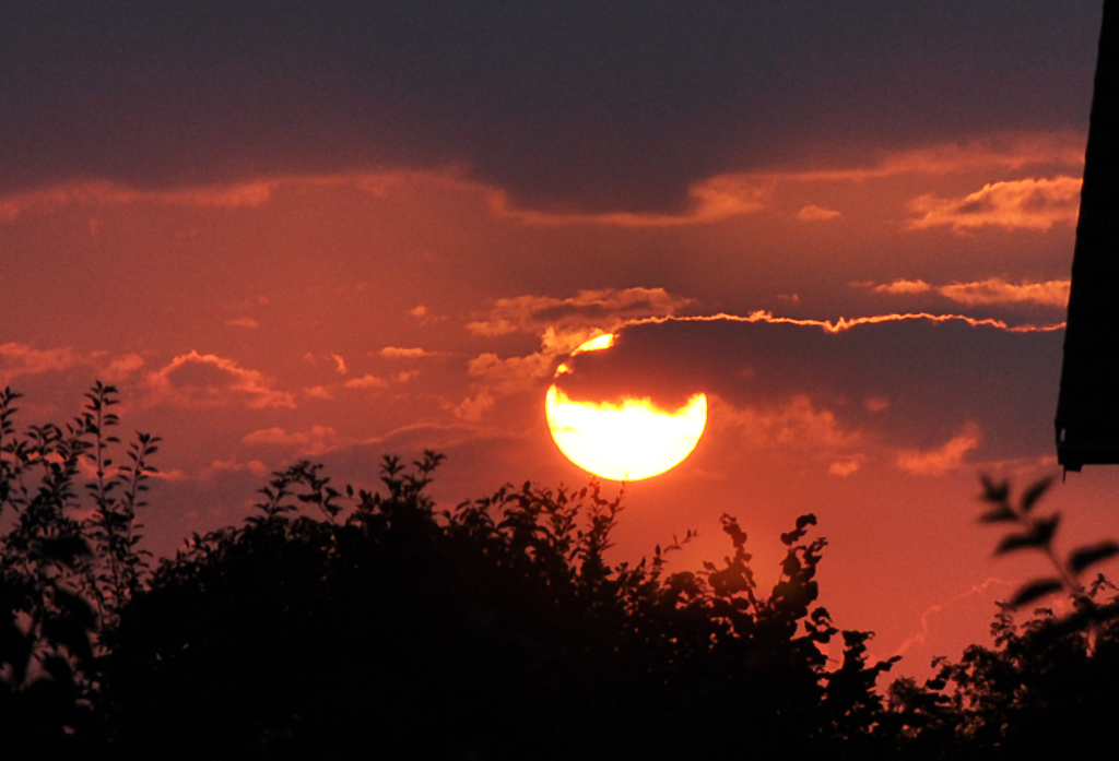 Sonnenuntergang ber der Eifel - 09.08.2013