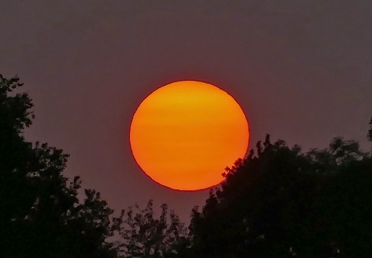 Sonnenuntergang über der Eifel - 26.08.2019