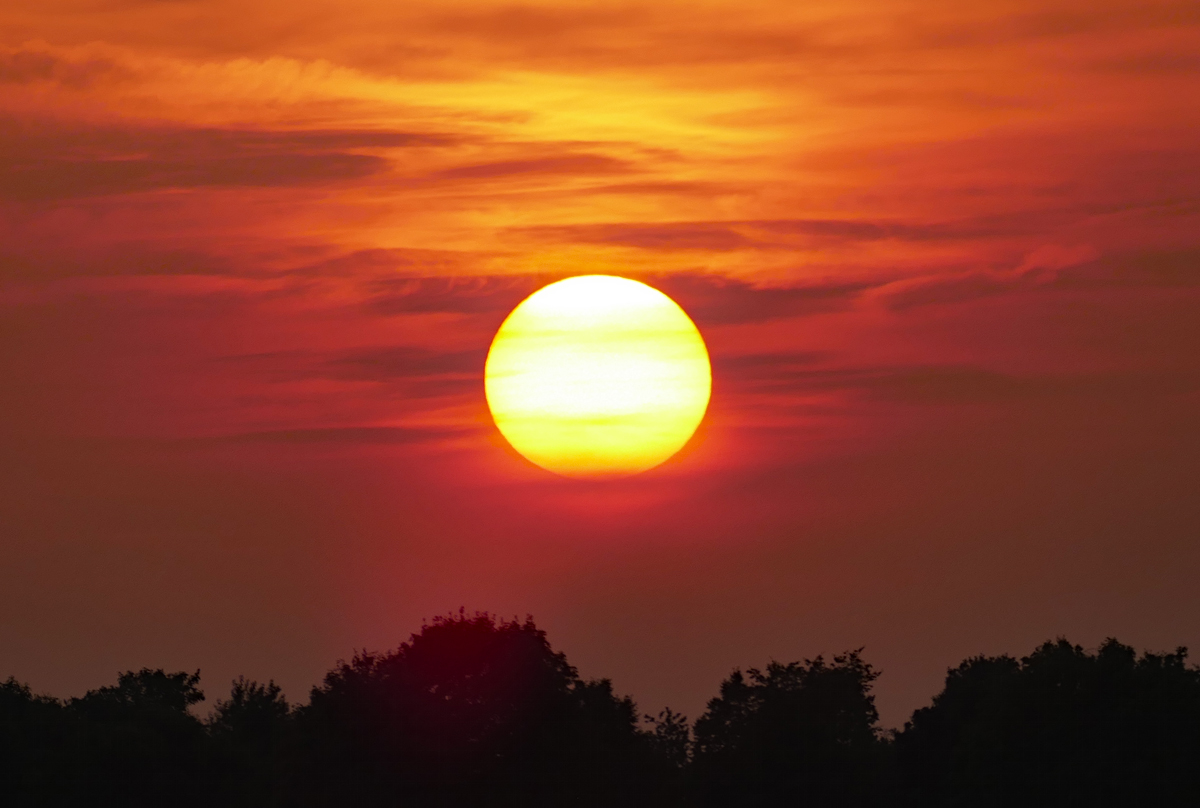 Sonnenuntergang über der Eifel - 28.08.2017