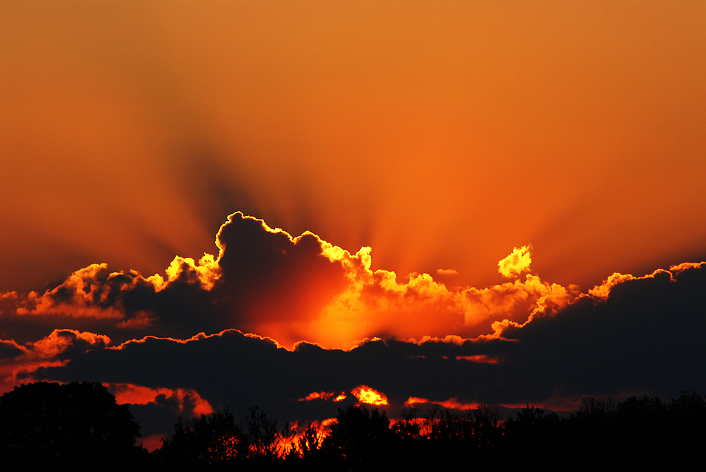 Sonnenuntergang über den Fildern 3 07.05.2016