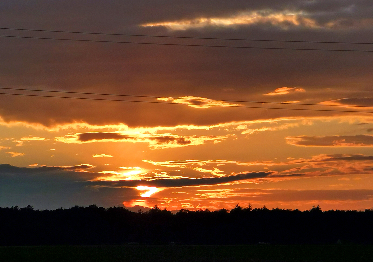 Sonnenuntergang in der Voreifel bei Kirchheim - 31.07.2021