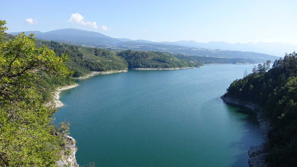 Stausee Lago di Santa Giustina bei Cles im Nonstal, Südtirol (15.09.2019)