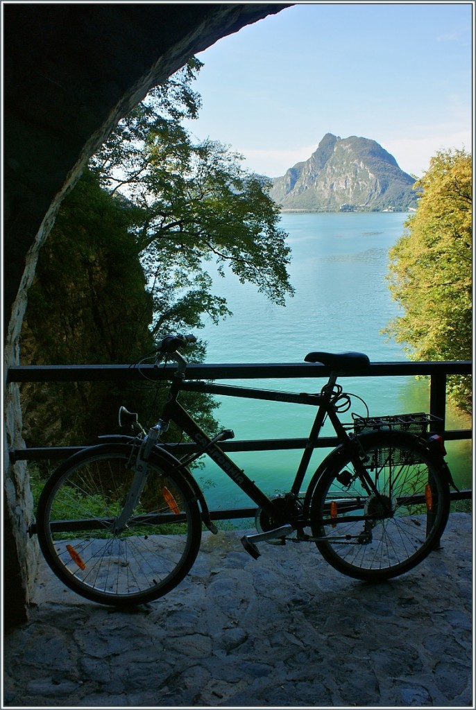 Stimmungsbild auf dem Wanderweg zwischen Gandria und Lugano.
(14.09.2013)