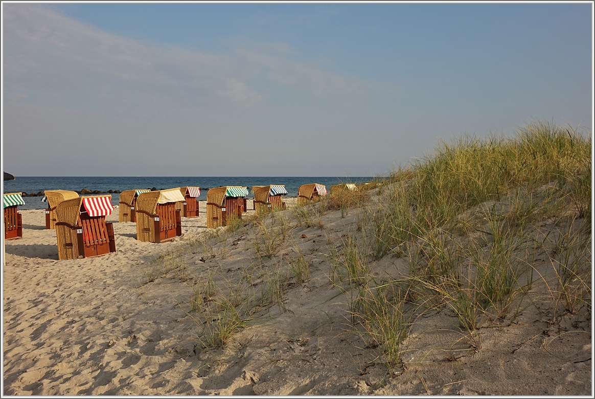 Strandkörbe zum mieten laden zu einer erholsamen Pause ein
(25.09.2017)