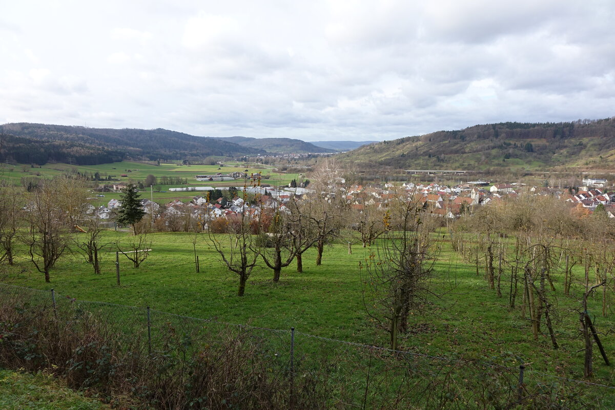 Streuobstwiesen bei Waldhausen, Ostalbkreis (25.12.2014)