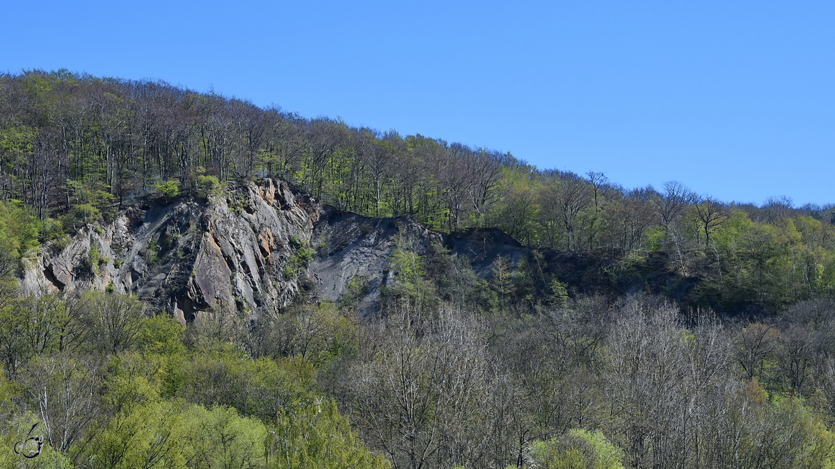 The Rock, ein  nackter  Teil des Ardeygebirge bei Witten. (April 2021)