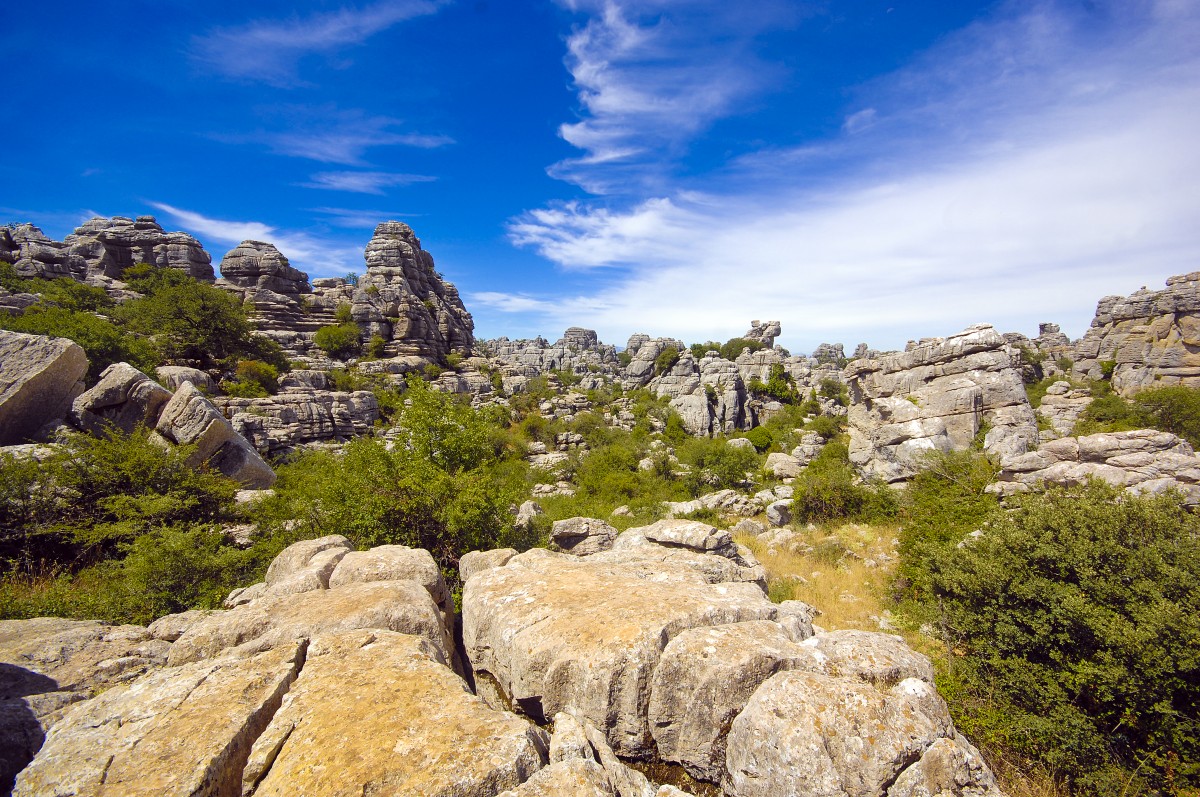 Torcal de Antequera in Andalusien. Aufnahmedatum: 18. Juli 2014.