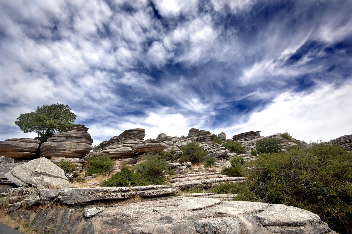 Torcal de Antequera in Andalusien. Aufnahmedatum: 18. Juli 2014.