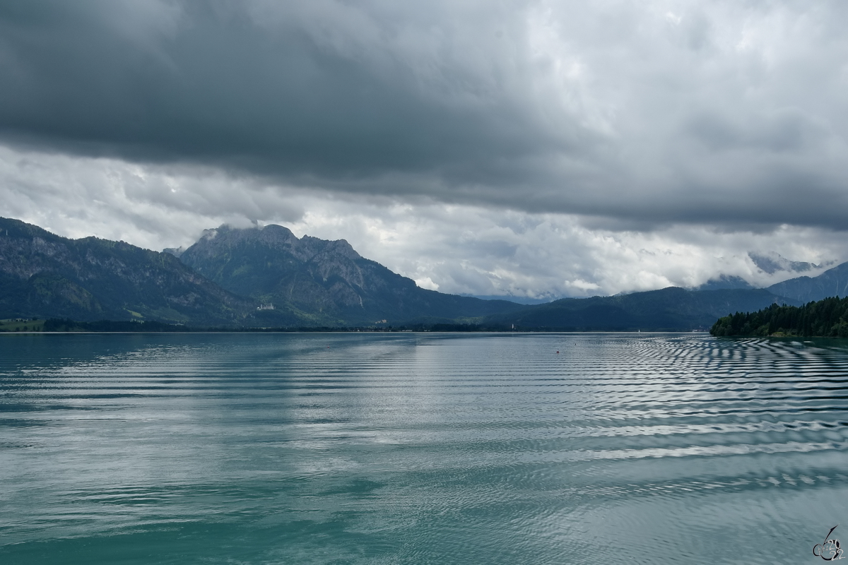 Unterwegs auf dem Forggensee. (Dietringen, Juli 2017)