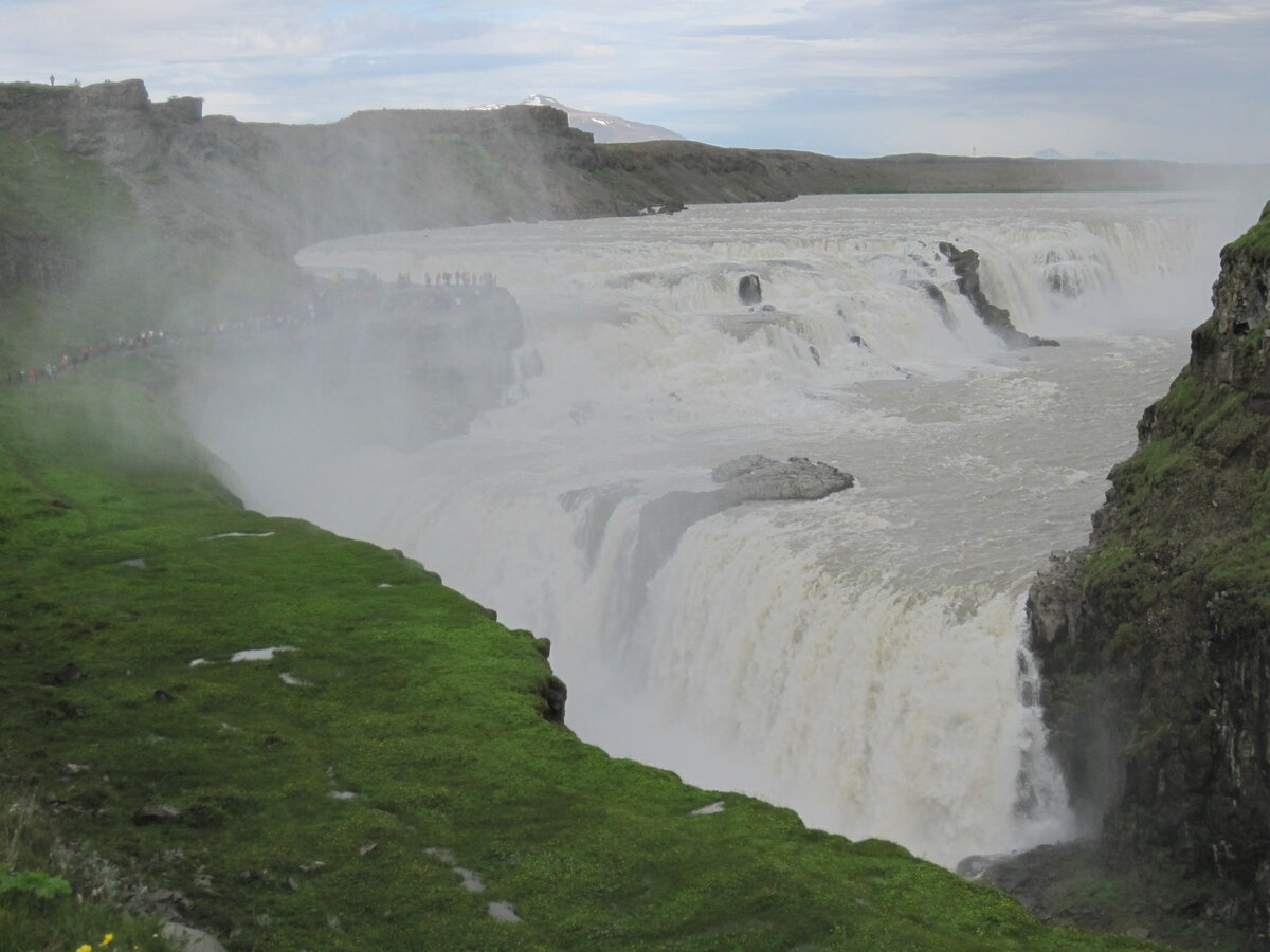 Wasserfall Gullfoss auf Island am 20.07.17