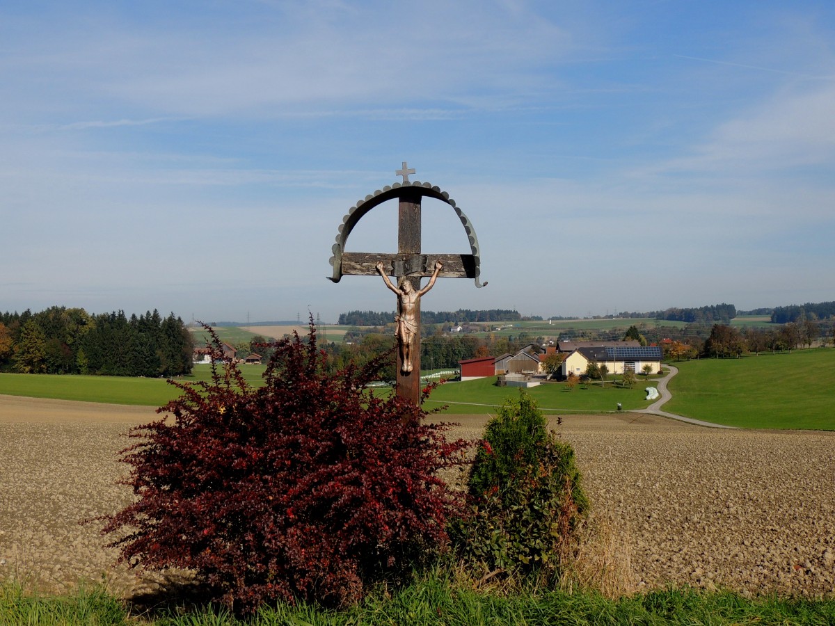 Wegkreuz bei Hilprechting, Gde. Hohenzell; 131020