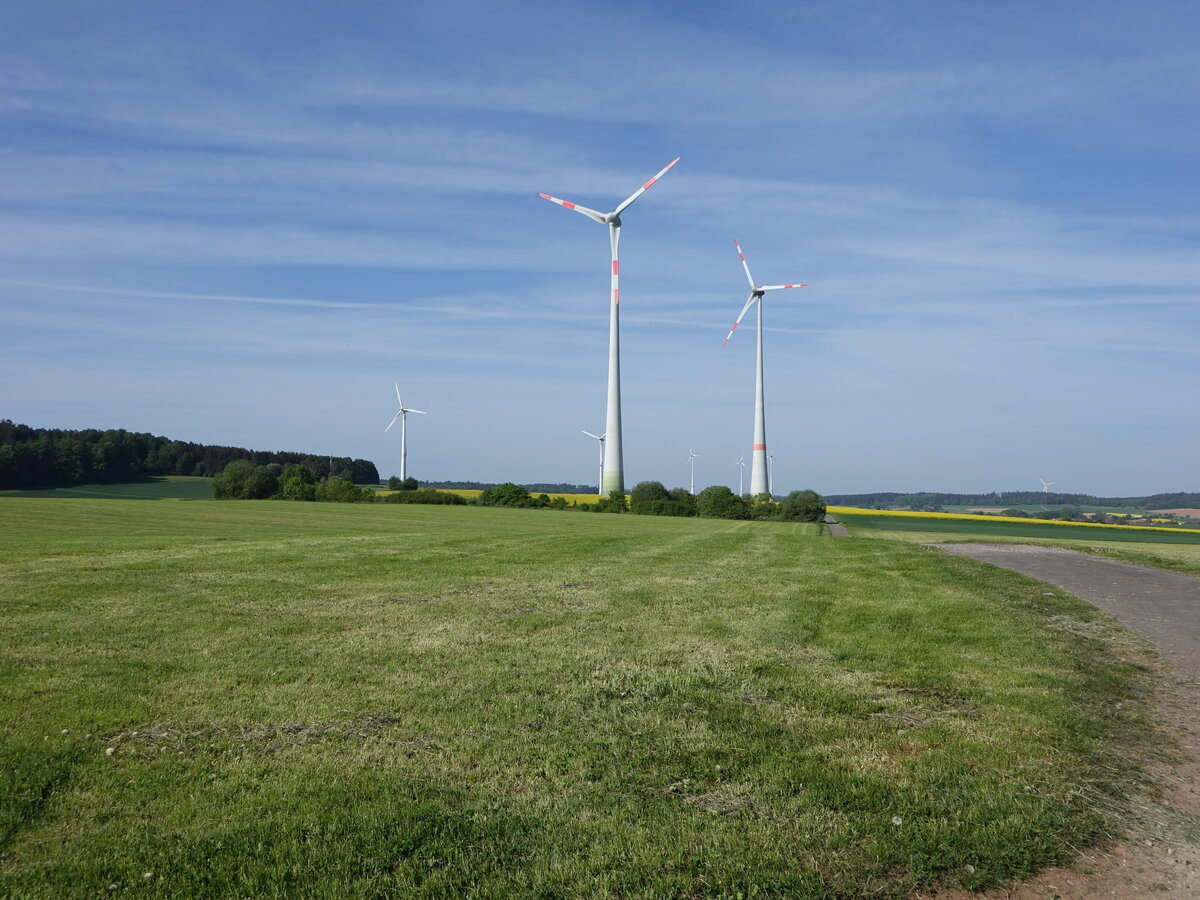 Windpark bei Sebbeterode, Schwalm-Eder Kreis (15.05.2022)