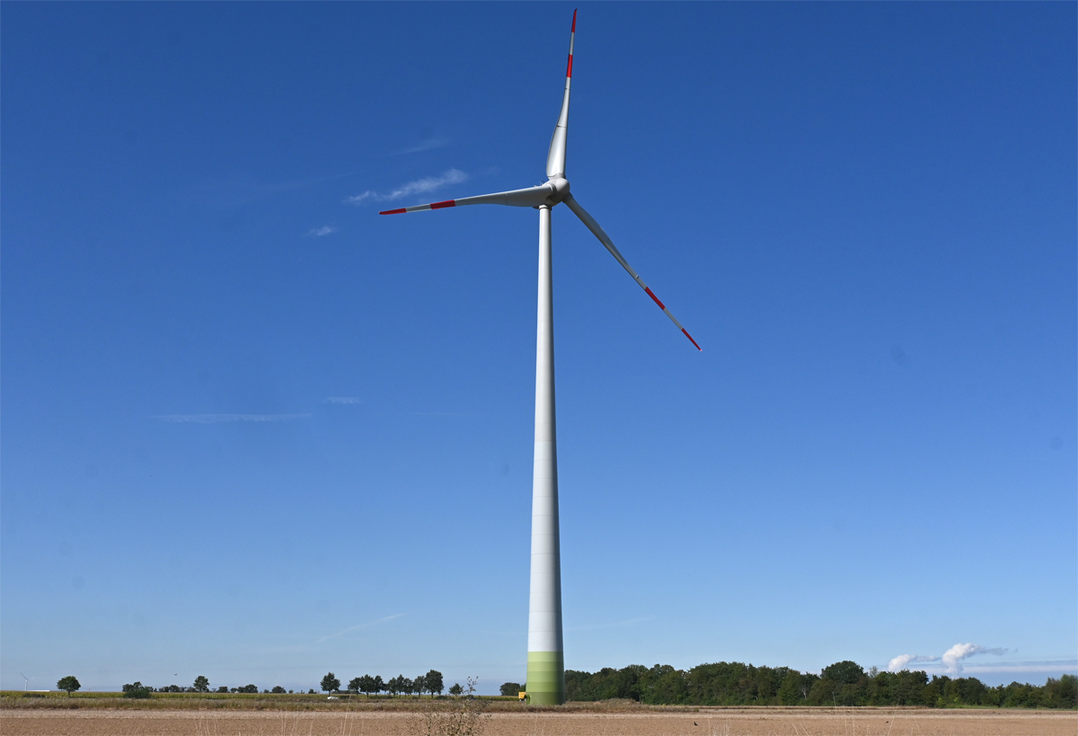 Windrad bei Euskirchen, ohne Energie, da es nicht drehte! 25.09.2021 