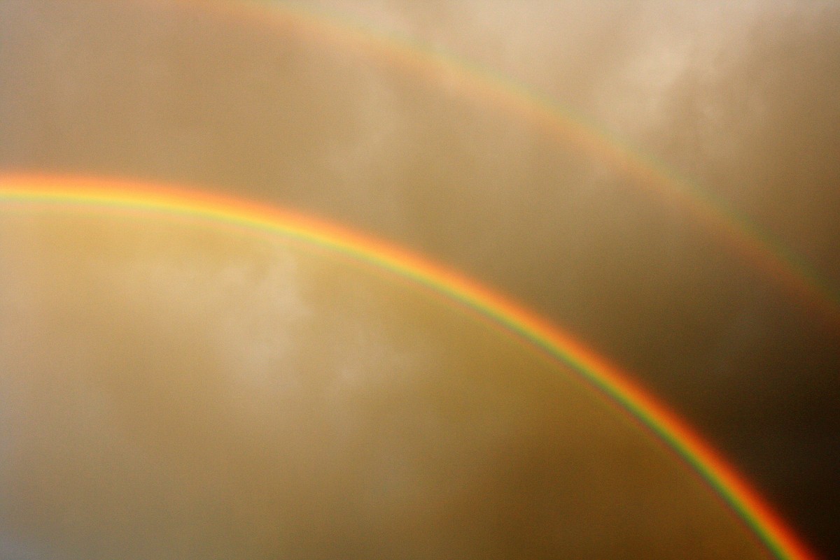 Zweifacher Regenbogen ber dem Garten von uns.
Aufgenommen in Kohlscheid-Bank am Abend vom 28.10.2013.