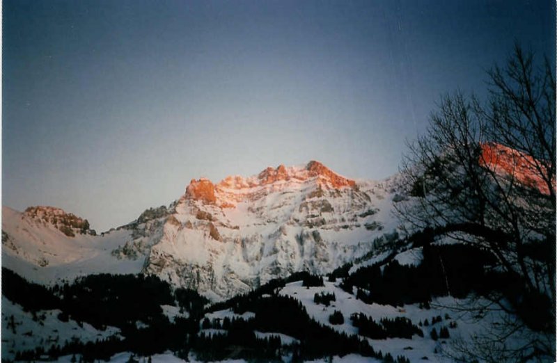 Abendrot am Lohner bei Adelboden