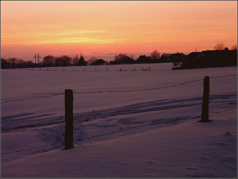 Abendstimmung am 14.02.09 in Gouvy. (Jeanny)