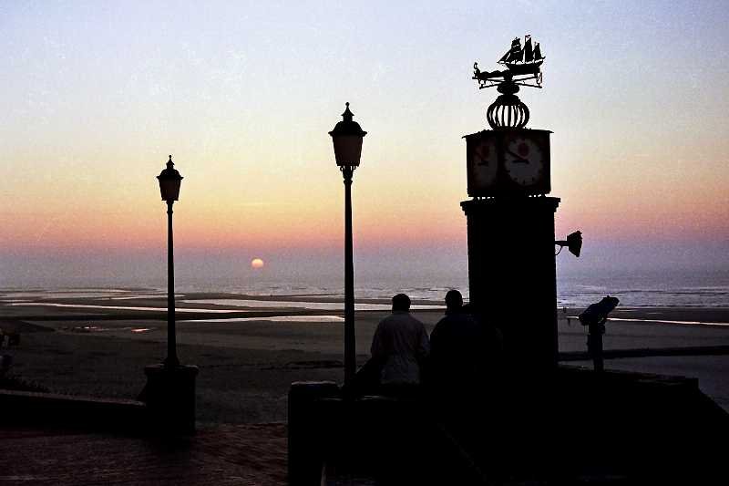 Abendstimmung auf Wangerooge (April 1990)