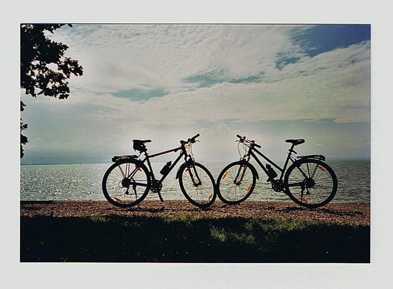 Abendstimmung nach der Fahrradtour um den Bodensee.
(gescanntes Foto August 2005)