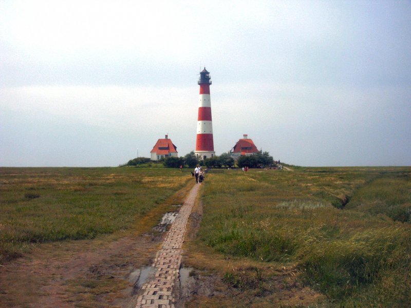 Am Leuchtturm Westerhever, Sommer 2003