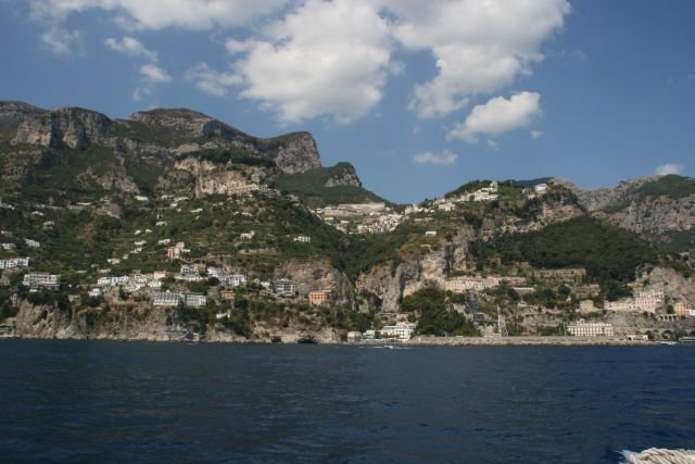 An der Amalfi-Kueste bei Amalfi.