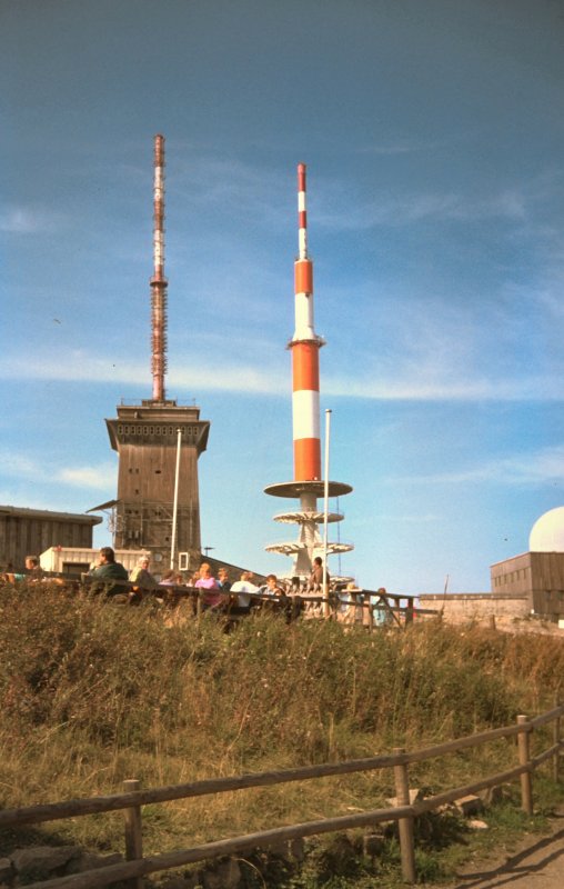 Auf dem Brockengipofel, Ausschnitt dig. Dia von 1992