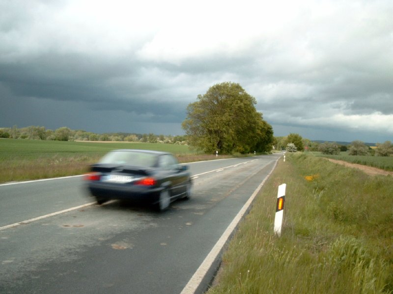 Aufziehendes Gewitter an der BAB 20 bei Sievershagen