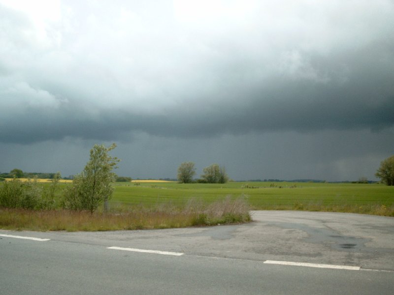 Aufziehendes Gewitter an der BAB 20 bei Sievershagen