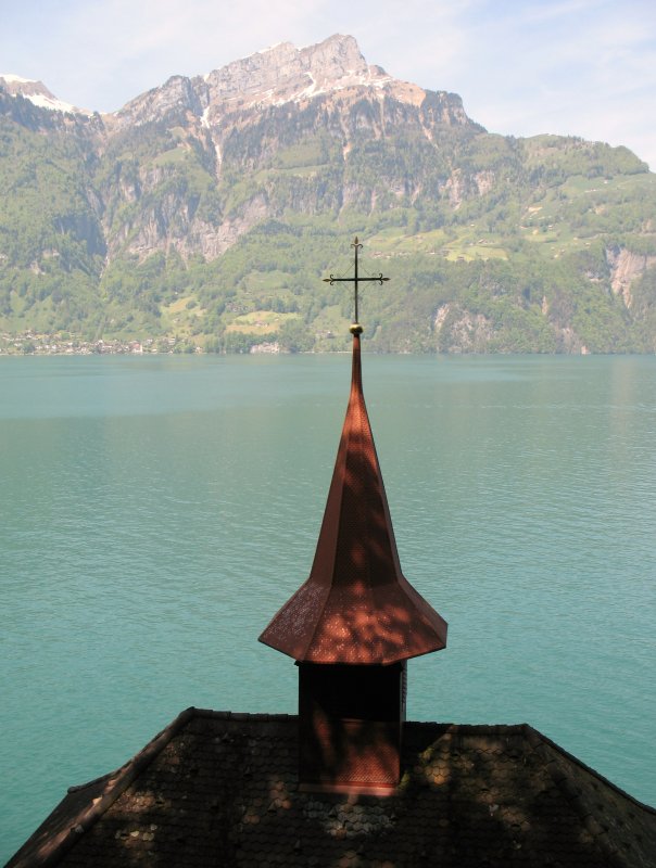 Aussicht von der Tellskapelle ber den Vierwaldstttersee.
(Mai 2008)