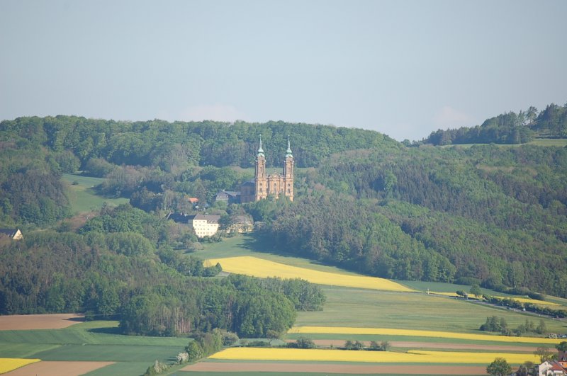 Basilika Vierzehnheiligen unterhalb von Kloster Banz aufgenommen 29.04.07 ( Erbaut von Balthasar Neumann)
