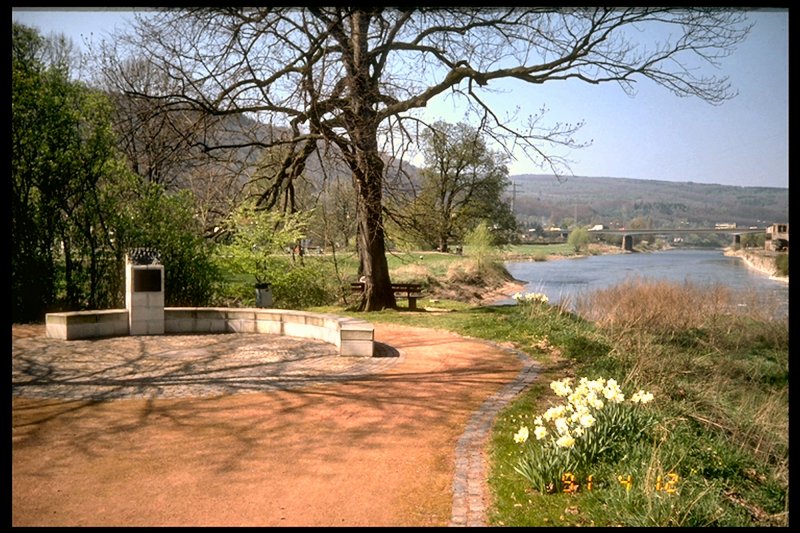 Beim Zusammenfluss von Werra und Fulda zur Weder in Hann Mnden