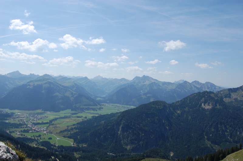 Bergpanorama am Aggenstein (V) am 19.8.2009...