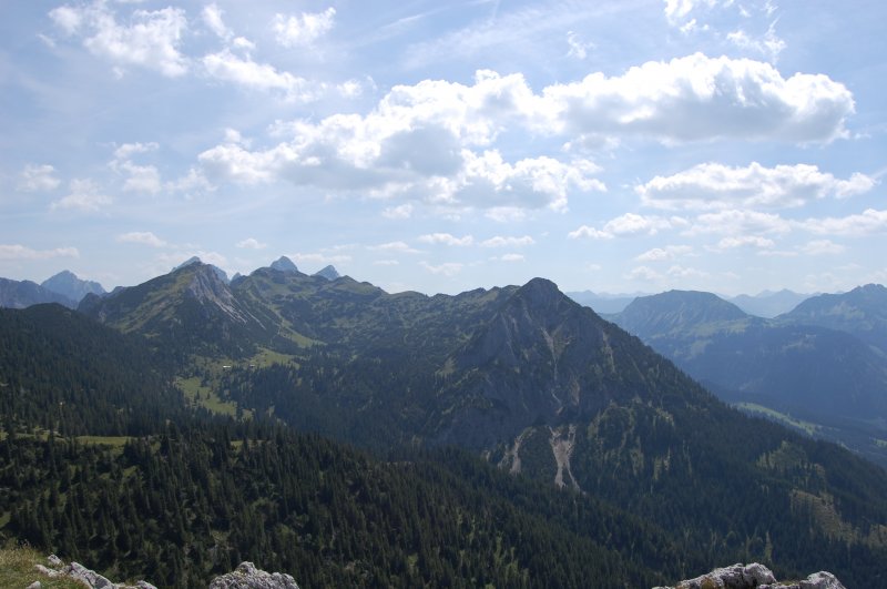 Bergpanorama am Aggenstein (VIII) am 19.8.2009...