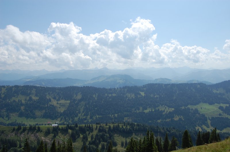 Bergpanorama vom Hochgrat aus (III) am 18.8.2009...