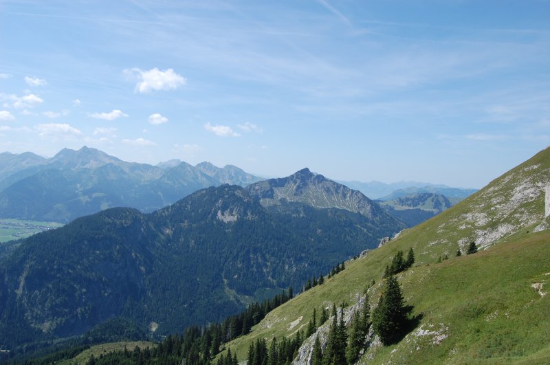 Bergpanorama vom Hochgrat aus (IV) am 18.8.2009...