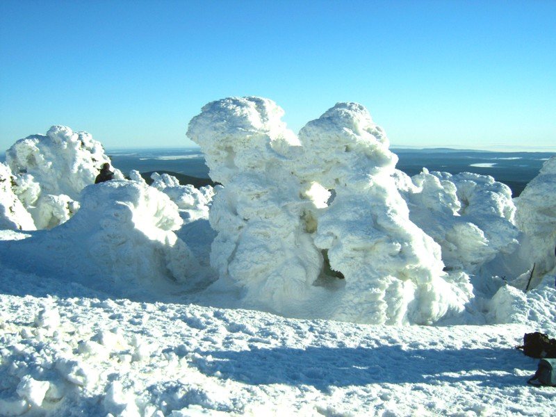 Bizarre Eis- und Schneelandschaft auf dem Brocken, 14.01.06