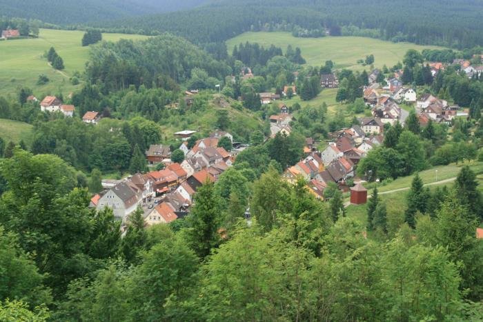 Blick auf die Bergstadt Altenau.